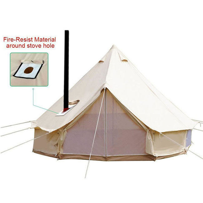 Ripstop Lều tổ chức sự kiện ngoài trời Lều chuông Teepee 4m 5M