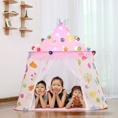 135CM Đồ chơi Lều cắm trại ngoài trời Di động trong nhà Trẻ em Công chúa Lâu đài Chơi Lều